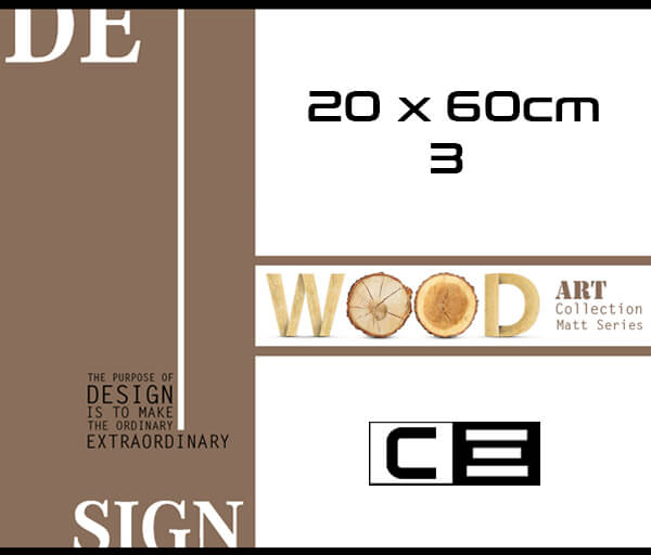 20 x 60 cm Wood Matt